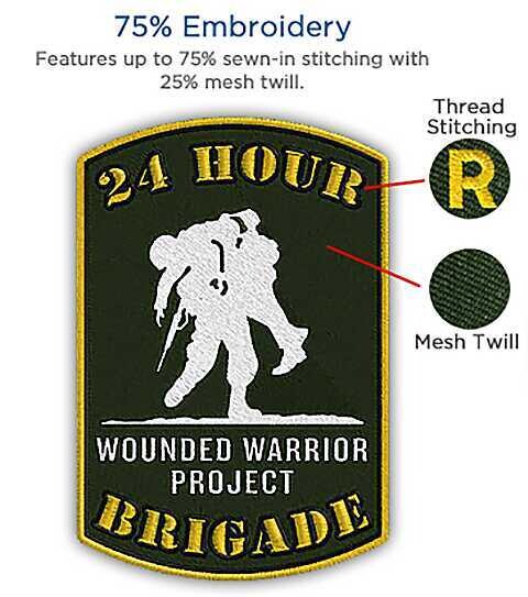 75% Embroidered Patch