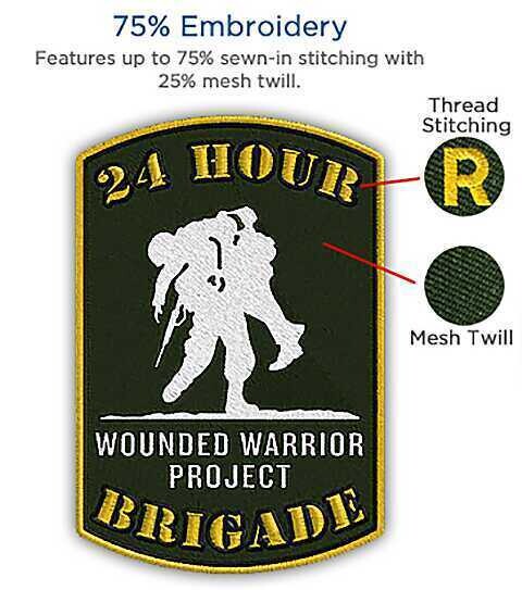 75% Embroidered Patch